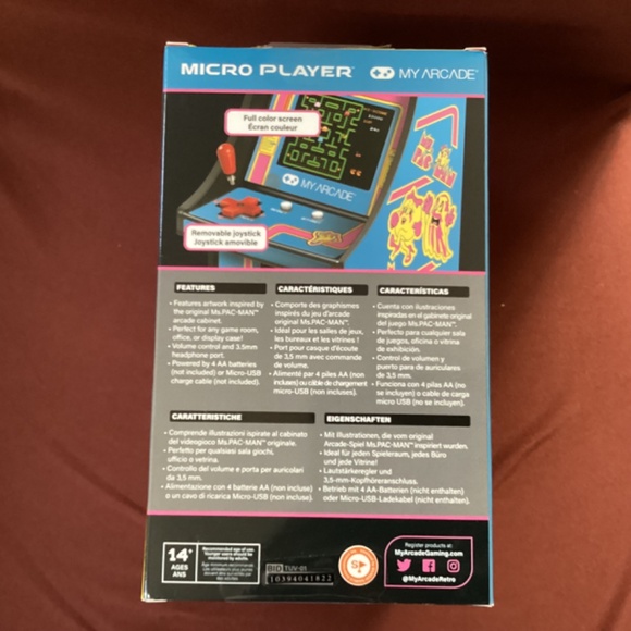 My Arcade Ms. Pac-Man Micro Player Retro Arcade New - Picture 4 of 9